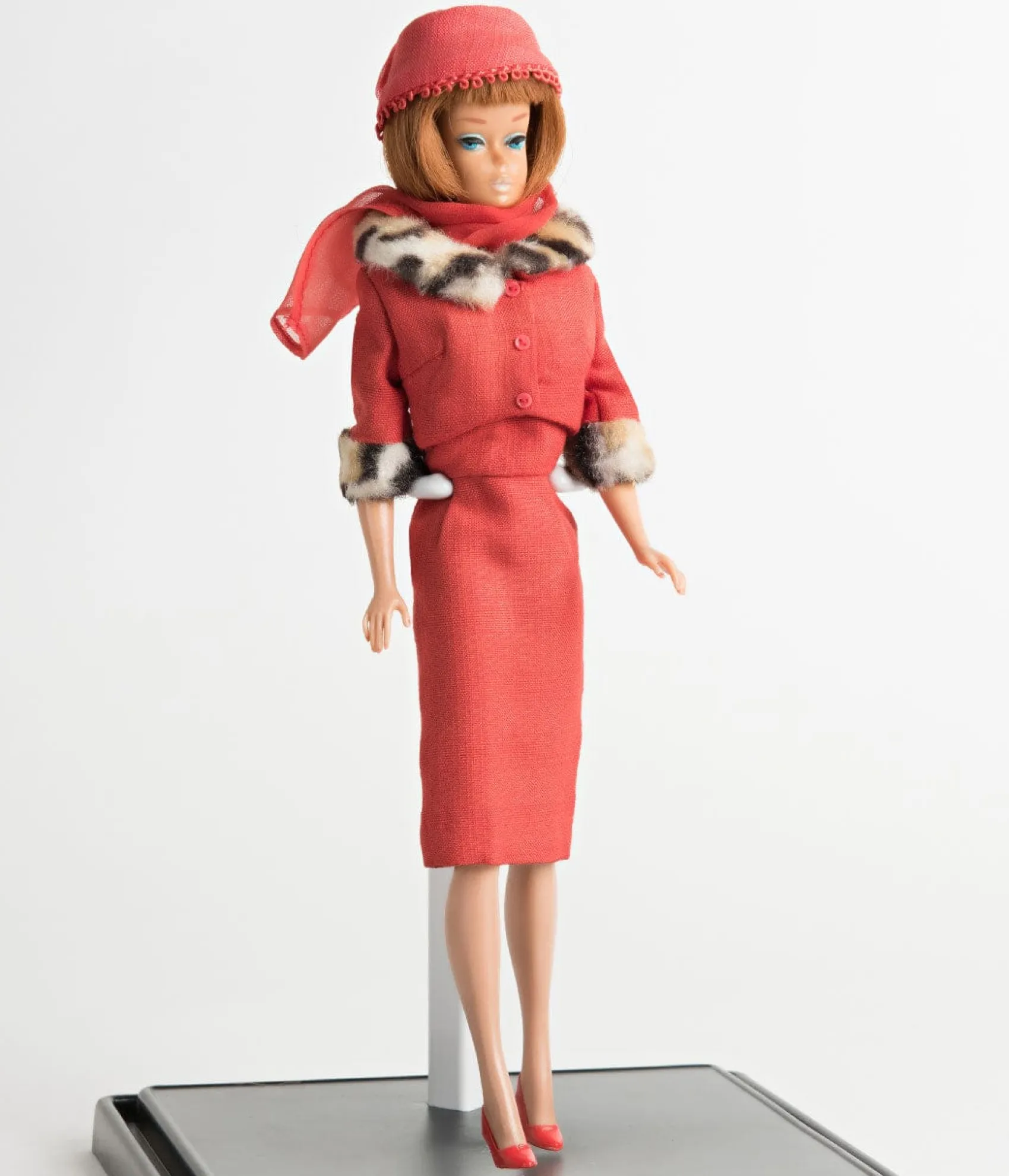 Barbie x Unique Vintage Plus Size Red Matinee Fashion Sheath Dress & Jacket