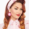 Barbie x Unique Vintage 1970s Pink Barbie Print Hair Scarf