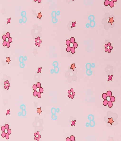 Barbie x Unique Vintage 1970s Pink Barbie Print Hair Scarf