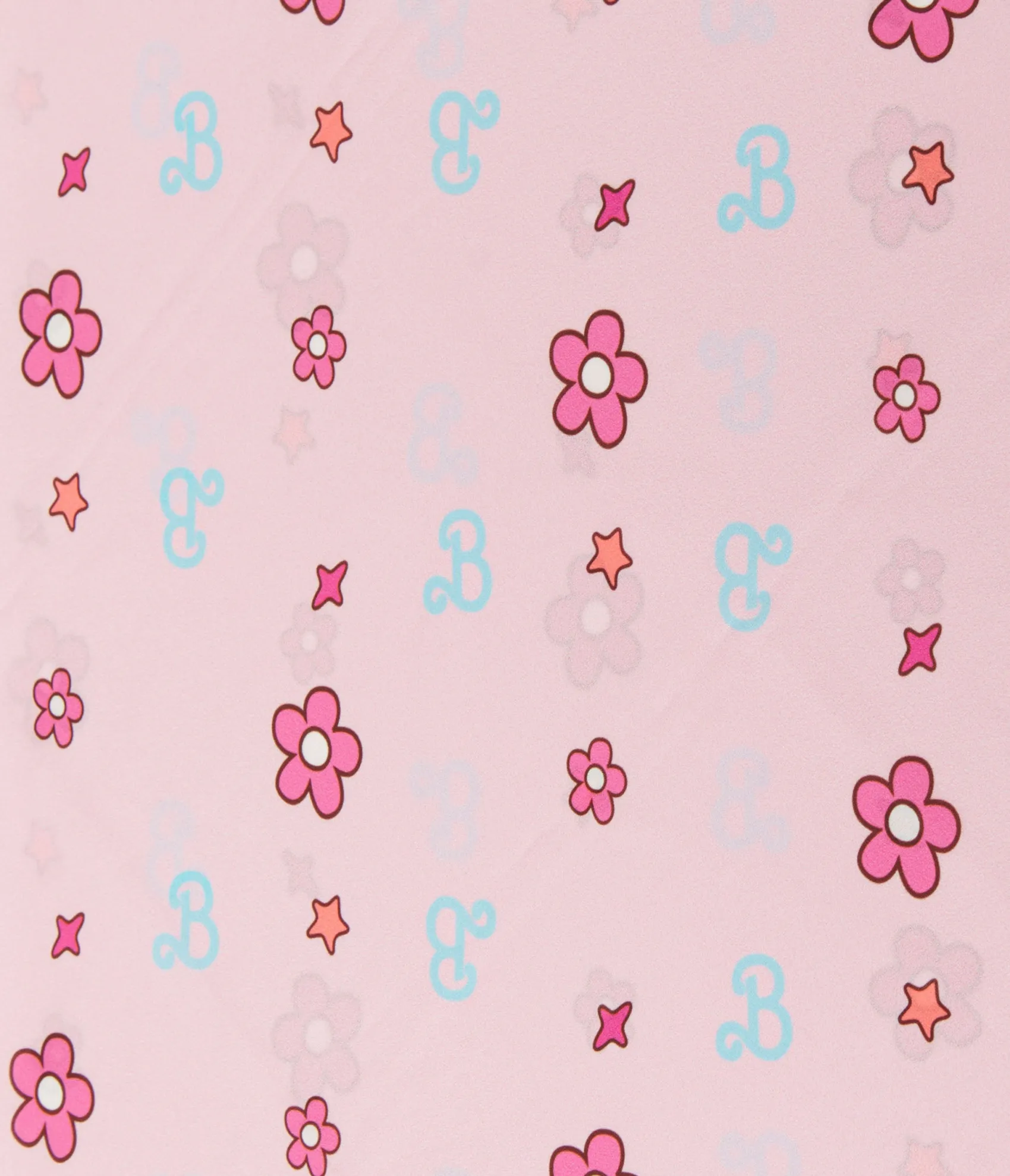 Barbie x Unique Vintage 1970s Pink Barbie Print Hair Scarf