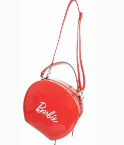 Barbie x Unique Vintage 1950s Red Leatherette Commuter Set Circle Bag