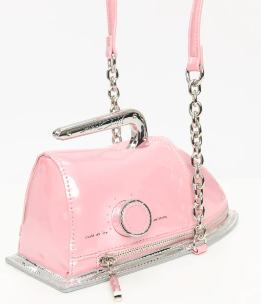 Betsey Johnson Pink Iron Crossbody Bag