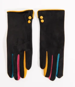 Black & Rainbow Finger Gloves