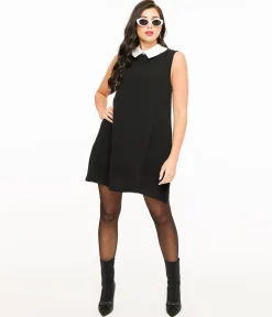Black & White Collar Mini Dress