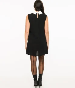 Black & White Collar Mini Dress