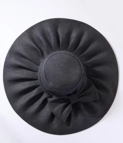 Black Bow Sun Hat