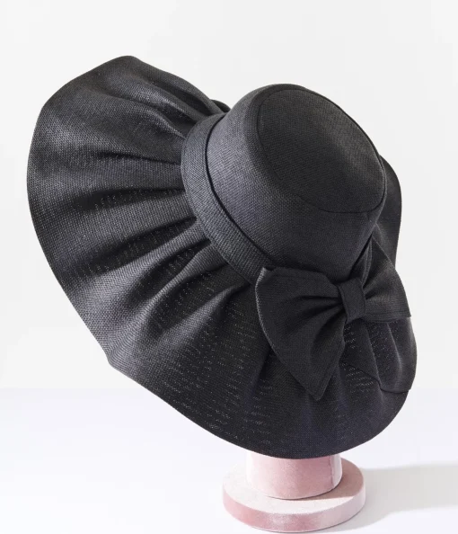 Black Bow Sun Hat