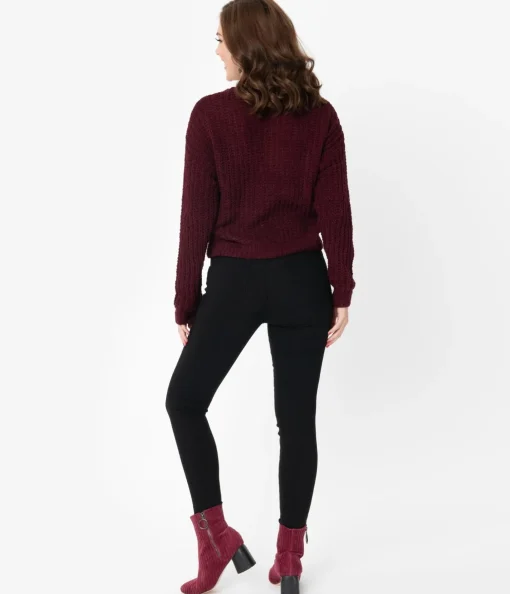 Black High Waist Cigarette Pants