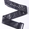 Black Leatherette Chunky Belt