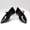 Black Mary Jane Pointed Toe Flats
