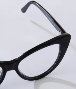 Black Rimmed Cat Eye Glasses