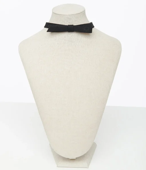 Black Suede Ribbon Choker