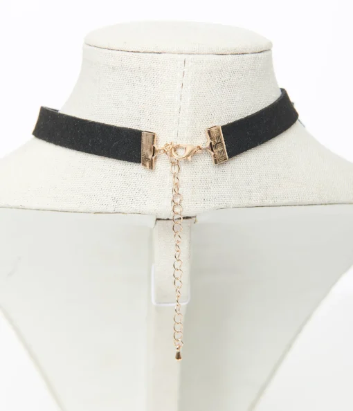 Black Suede Ribbon Choker