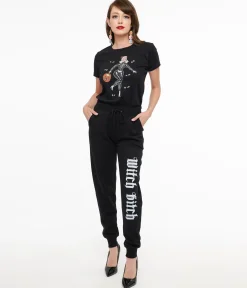 Black Witch Bitch Fleece Sweatpants