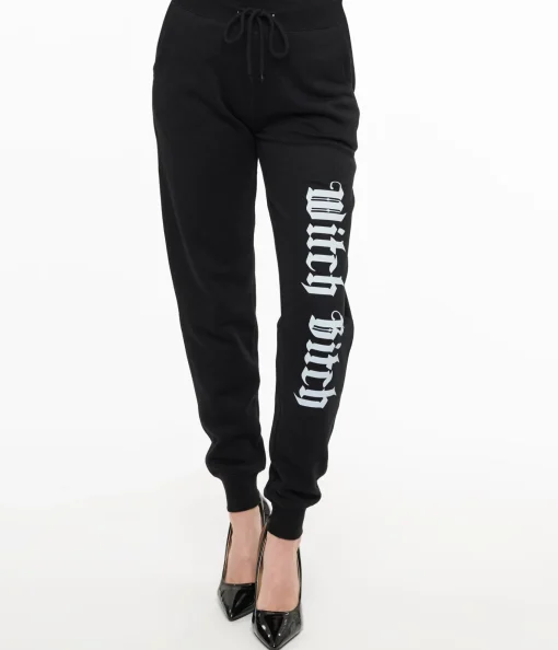 Black Witch Bitch Fleece Sweatpants