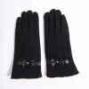 Black Wool Texting Gloves