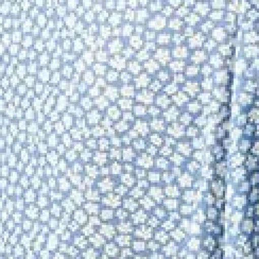 Blue & White Floral Print Lydia Swing Dress