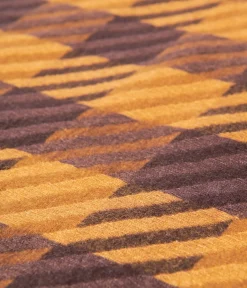 Brown & Mustard Checkered Scarf