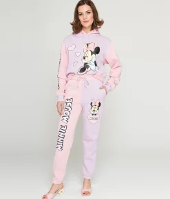Cakeworthy Pink & Purple Colorblock Minnie Mouse Joggers