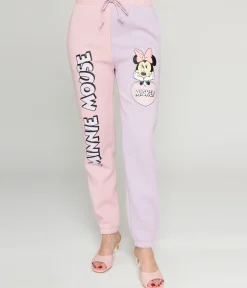 Cakeworthy Pink & Purple Colorblock Minnie Mouse Joggers