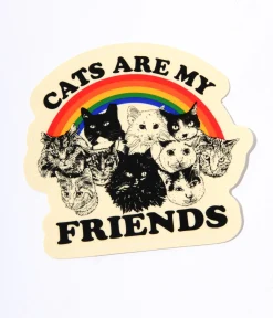 Cats Are My Friends Vinyl Sticker