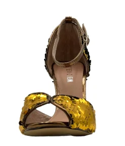 Chelsea Crew Black & Gold Sequin Lola Pumps