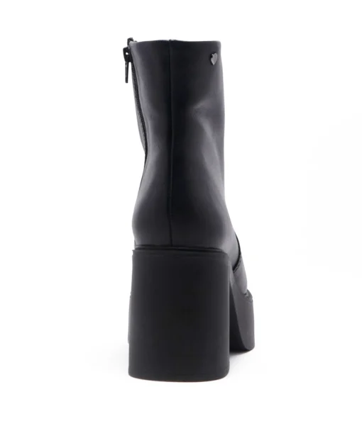 Chelsea Crew 1970s Black Leather Platform Vanson Boots