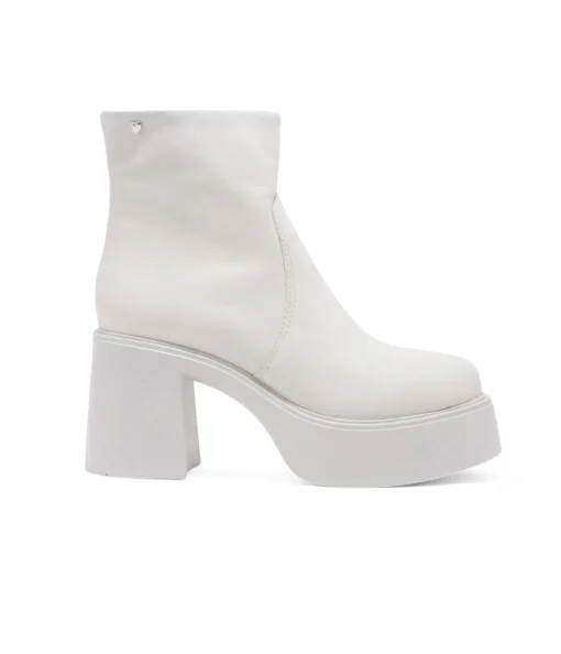 Chelsea Crew 1990s White Leather Platform Vanson Boots