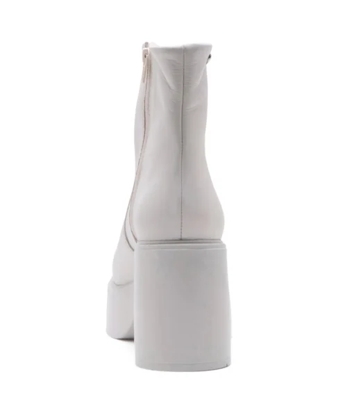 Chelsea Crew 1990s White Leather Platform Vanson Boots