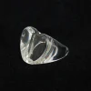 Clear Heart Shaped Acrylic Ring
