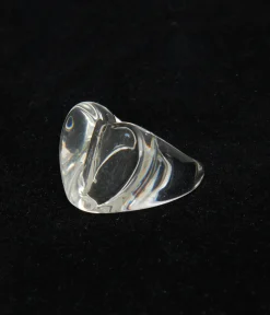 Clear Heart Shaped Acrylic Ring
