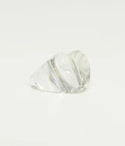 Clear Heart Shaped Acrylic Ring