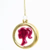 Cody Foster Barbie Silhouette Glass Ornament