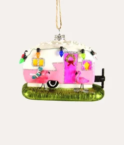 Cody Foster Flamingo Camper Ornament
