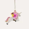 Cody Foster Magical Santa & Unicorn Ornament