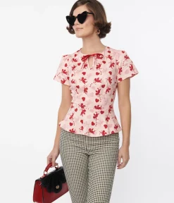 Collectif Pink Sibley Cupid Top