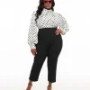 Collectif Plus Size 1950s Black Nora Capri Pants