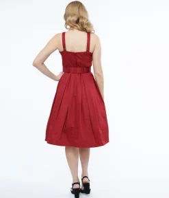 Collectif 1950s Red Dorothy Swing Dress