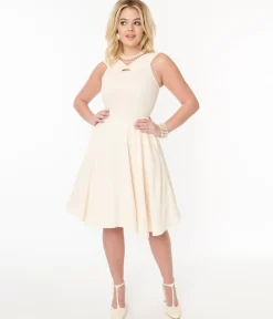 Cream Bridal Swing Dress