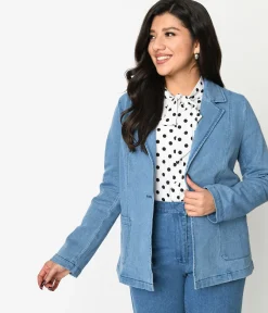 Denim Washed Blazer