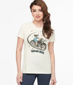Dream Ride Cotton Fitted Graphic Tee