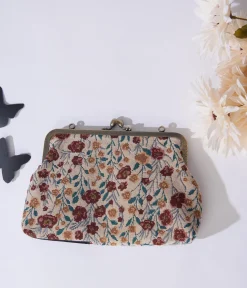 Floral Black Cat Handbag