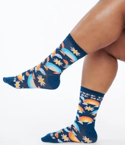 Free to Be Me Rainbow Crew Socks