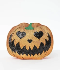 Glitter Jack O Lantern Backpack