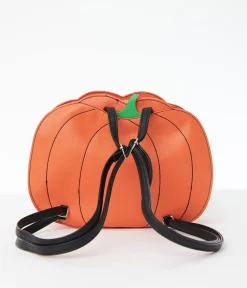 Glitter Jack O Lantern Backpack