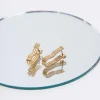Gold Box Chain Earrings