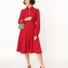 Hell Bunny Red Mia Swing Dress