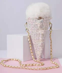 Ice Cream Pastel Tweed Handbag