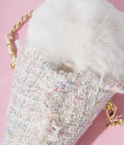 Ice Cream Pastel Tweed Handbag