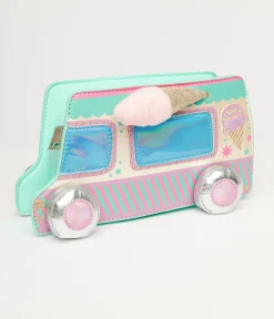 Ice Cream Truck Leatherette Handbag